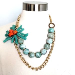 Statement Necklace Double Strand 21" - 24"